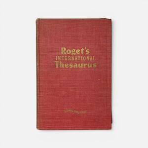 Vintage 1946 Roget's International Thesaurus By Peter Mark Roget Hardcover Book